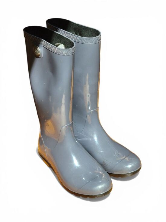 UGG Shoes - UGG Shaye Rain Boots Lavender Gray Size 7 waterproof wellies cottagecore